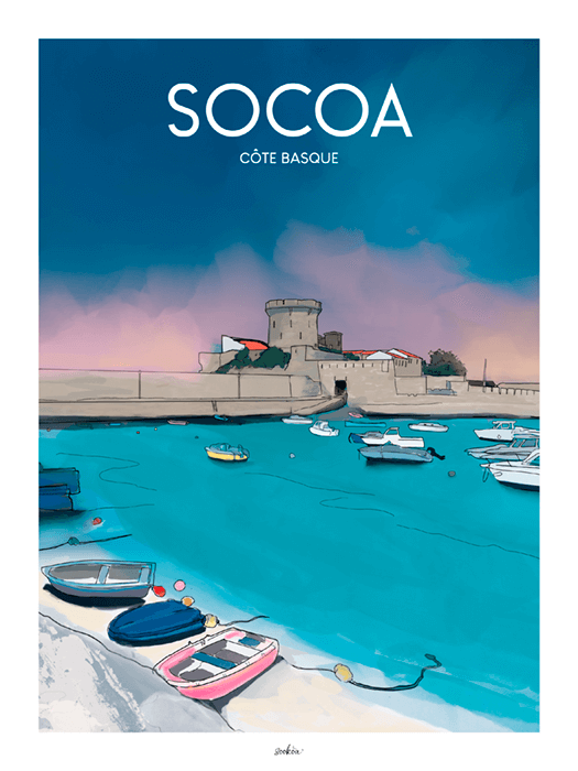 Affiche de SOCOA plage et fort