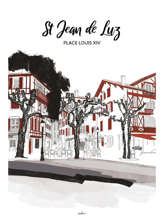 Affiche de St Jean de Luz, Côte basque