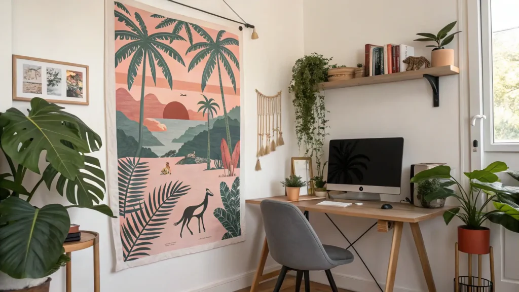 affiche decorative de foret tropicale créent une atmosphère apaisante