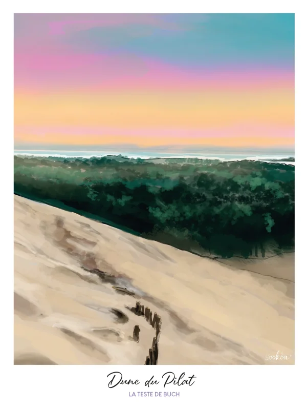 Affiche exclusive de la Dune du Pilat